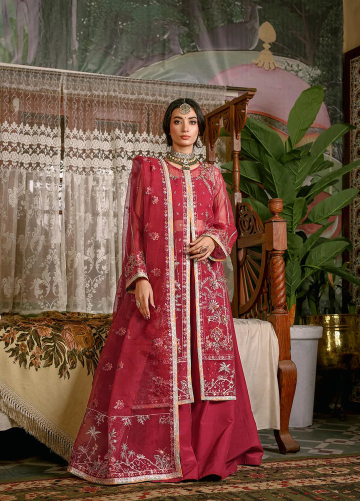 Imran Ramzan Embroidered Organza Suits Unstitched 3 Piece IR24R Roheen - Formals Collection