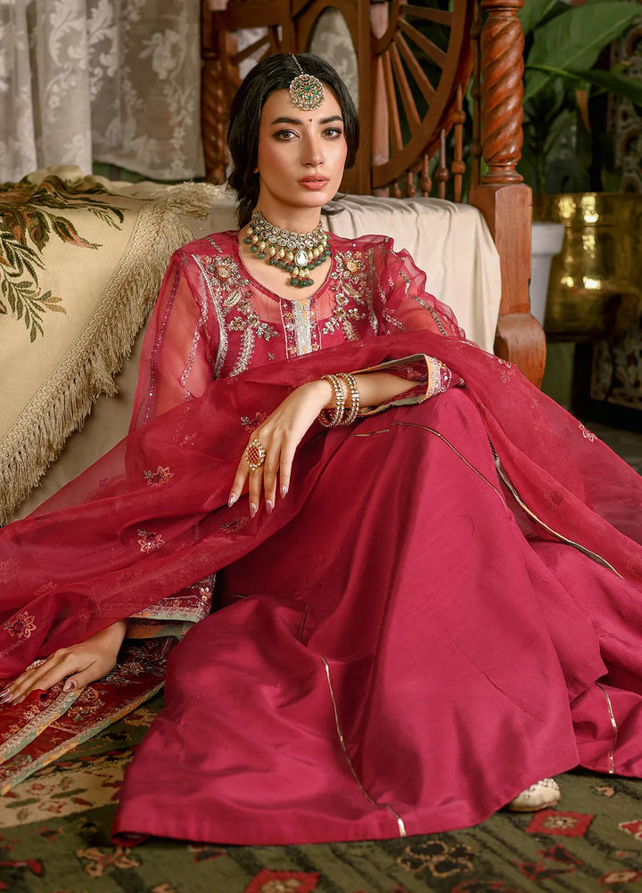 Imran Ramzan Embroidered Organza Suits Unstitched 3 Piece IR24R Roheen - Formals Collection