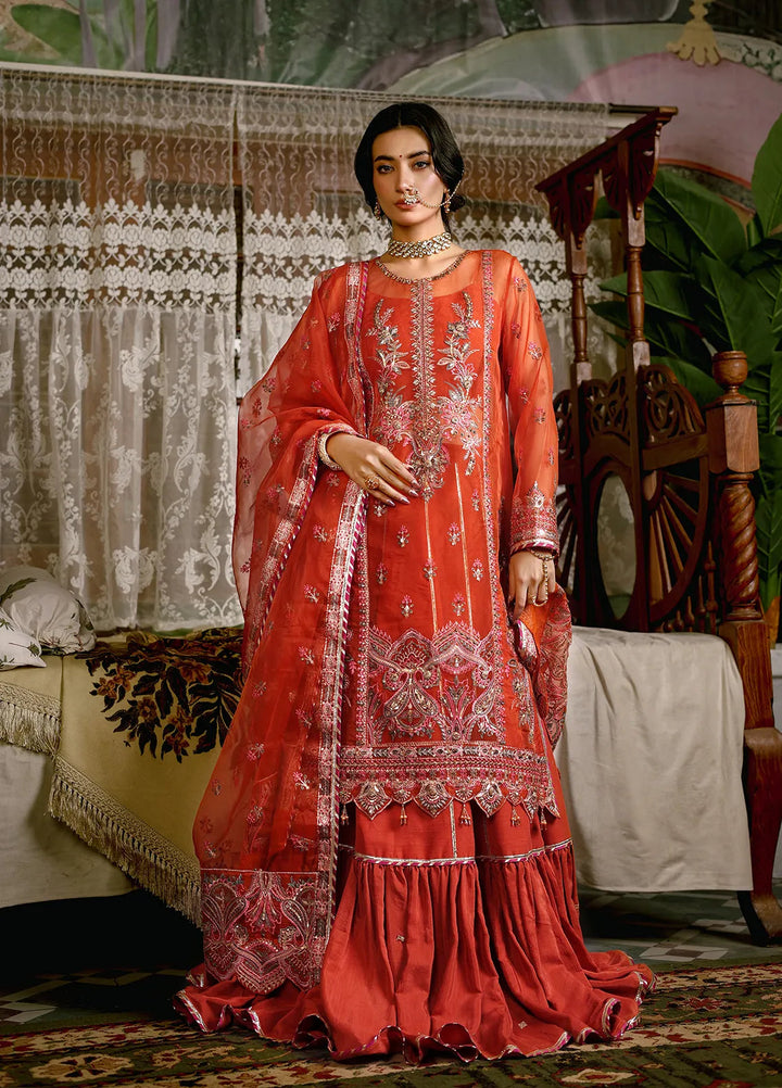 Imran Ramzan Embroidered Organza Suits Unstitched 3 Piece IR24R Zeenat - Formals Collection