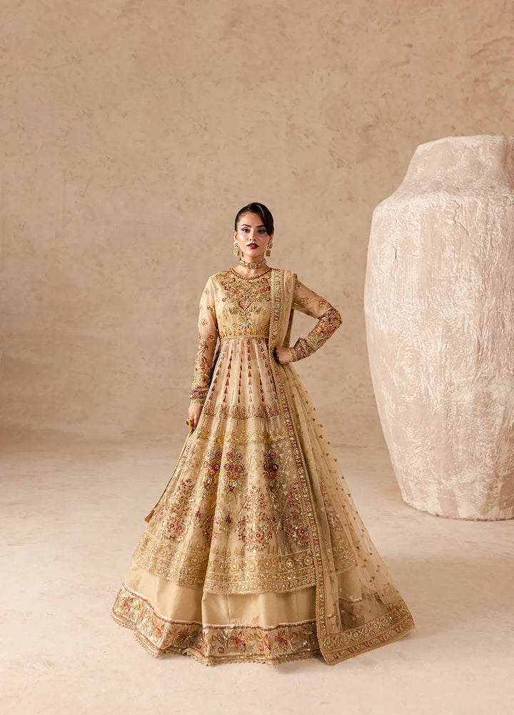 Imran Ramzan Embroidered Zari Net Suits Unstitched 3 Piece IR24C Aurora - Formals Collection