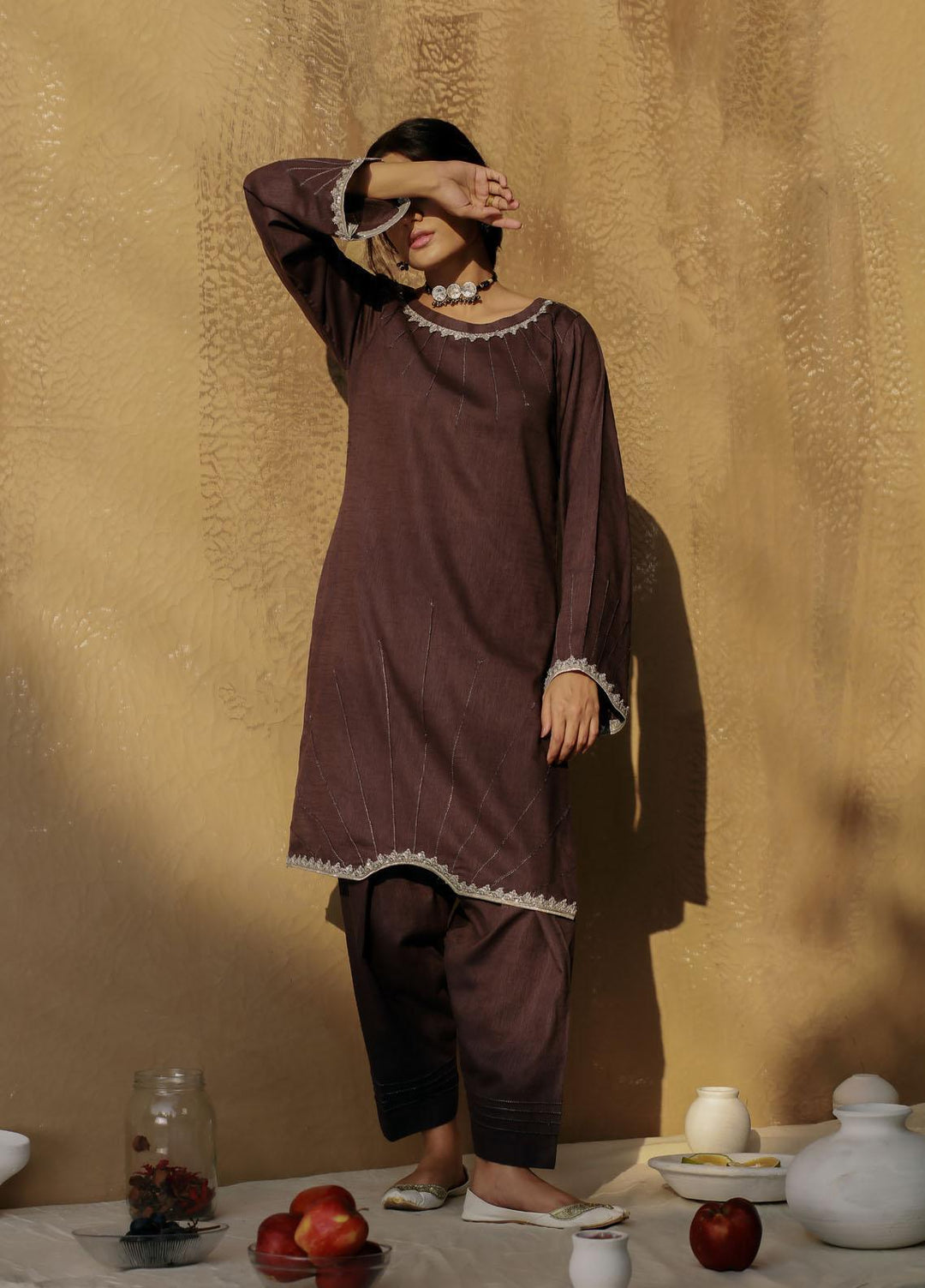 Soffio Casual Pret  Khaddar 2 Piece Suit SPK7011CG