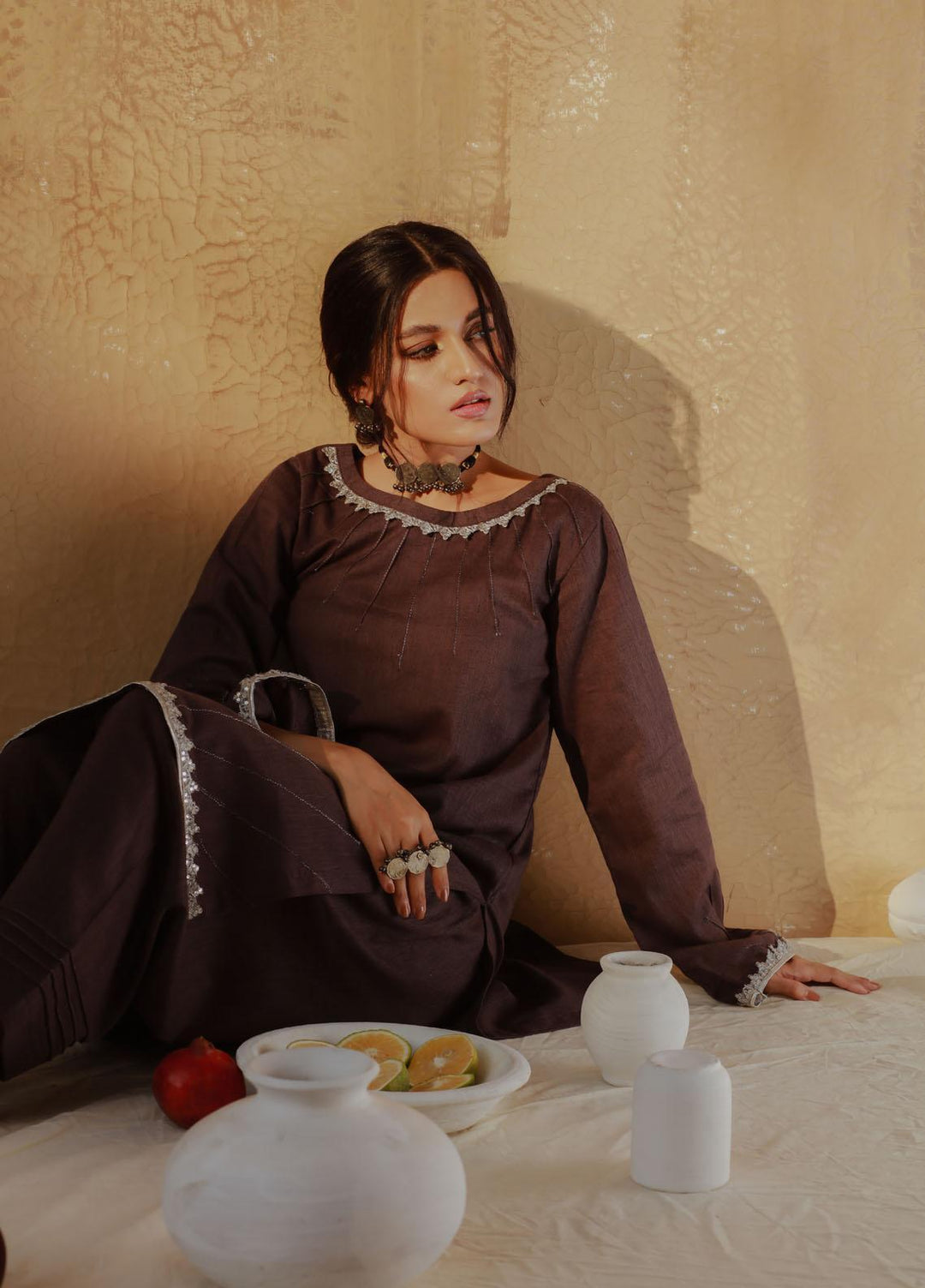 Soffio Casual Pret  Khaddar 2 Piece Suit SPK7011CG