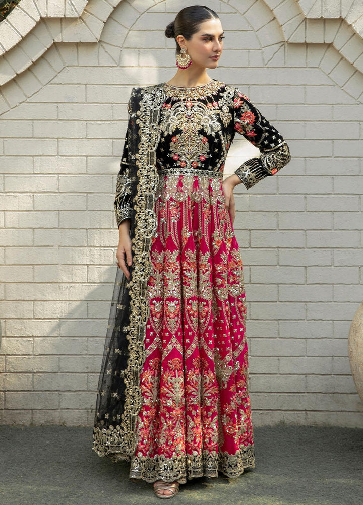 De Velour By Imrozia Premium Embroidered Velvet Suits Unstitched 3 Piece IMP22DV I.V-12 Sphene - Luxury Collection