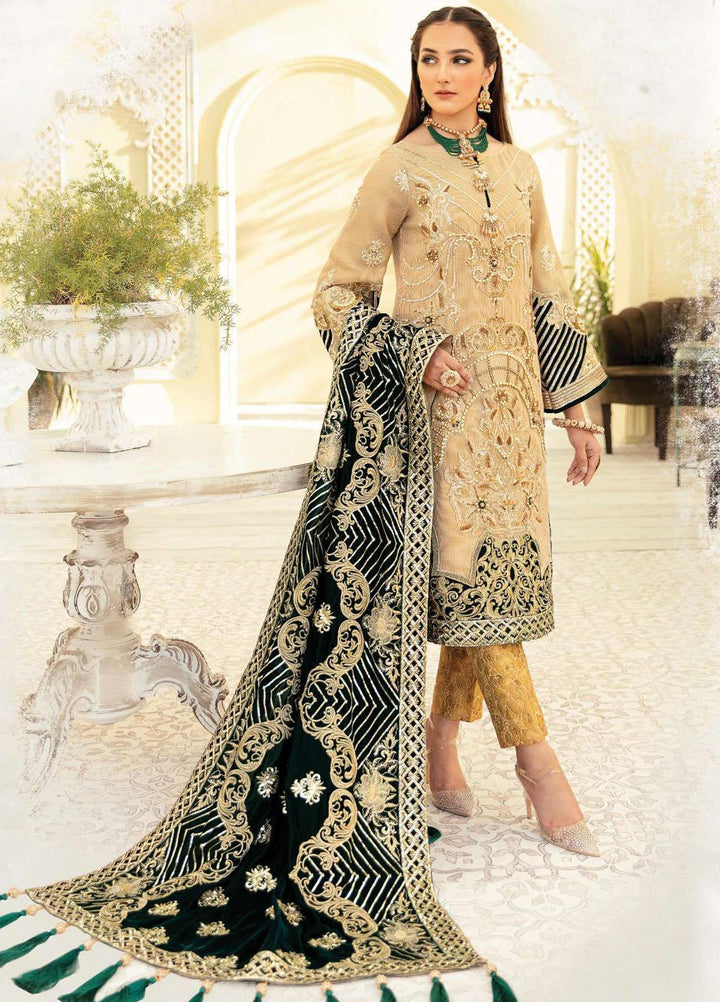 Imrozia Premium Embroidered Zari Suits Unstitched 3 Piece IMP21LH IV-06 Regnent - Formals Collection