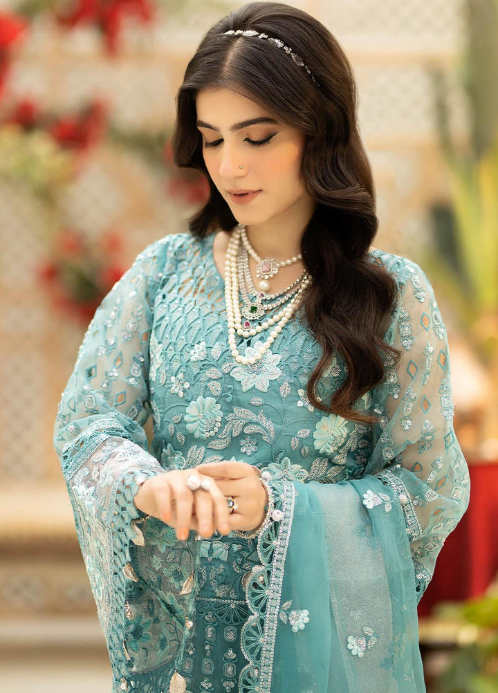 Imrozia Premium Embroidered Organza Suits Unstitched 3 Piece IMP23FL L-262 Odette - Luxury Collection