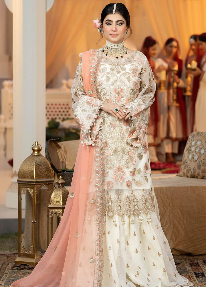 Imrozia Premium Embroidered Organza Suits Unstitched 3 Piece IMP23FL L-267 Estelle - Luxury Collection