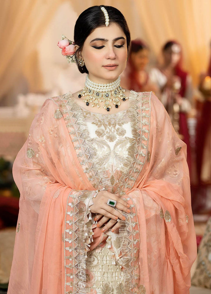 Imrozia Premium Embroidered Organza Suits Unstitched 3 Piece IMP23FL L-267 Estelle - Luxury Collection