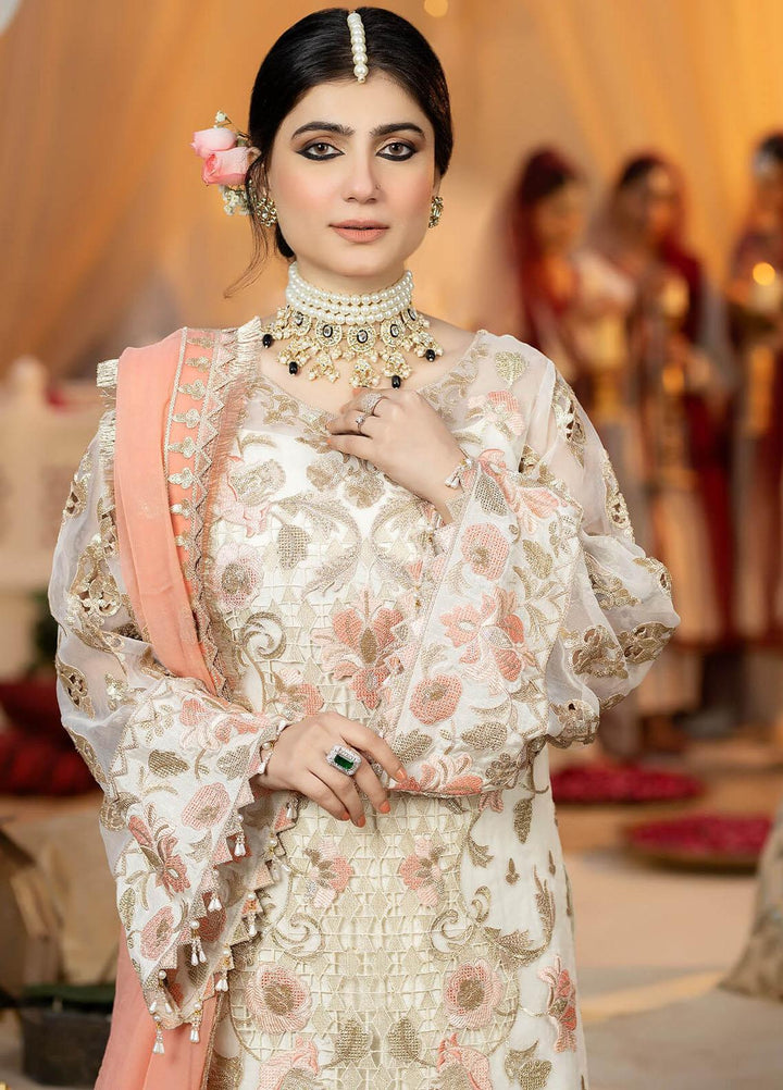 Imrozia Premium Embroidered Organza Suits Unstitched 3 Piece IMP23FL L-267 Estelle - Luxury Collection