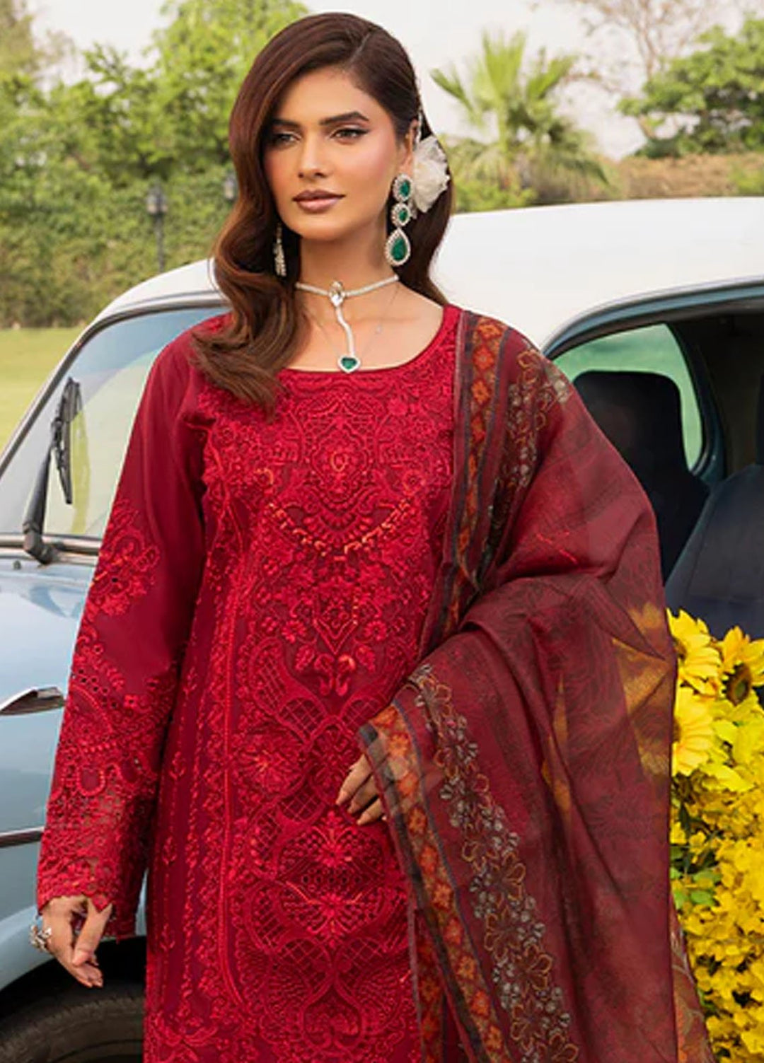 Imrozia Premium Pret Embroidered Cotton 3 Piece Suit IP-127 Aliyah