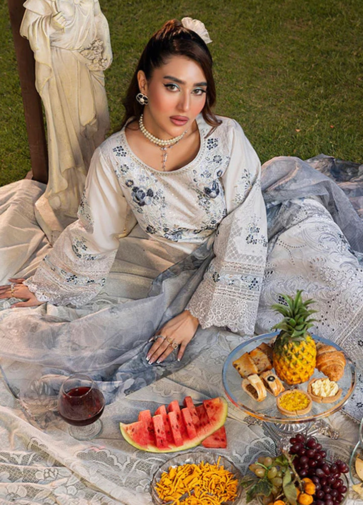 Imrozia Premium Pret Embroidered Cotton 3 Piece Suit IP-128 Arhab