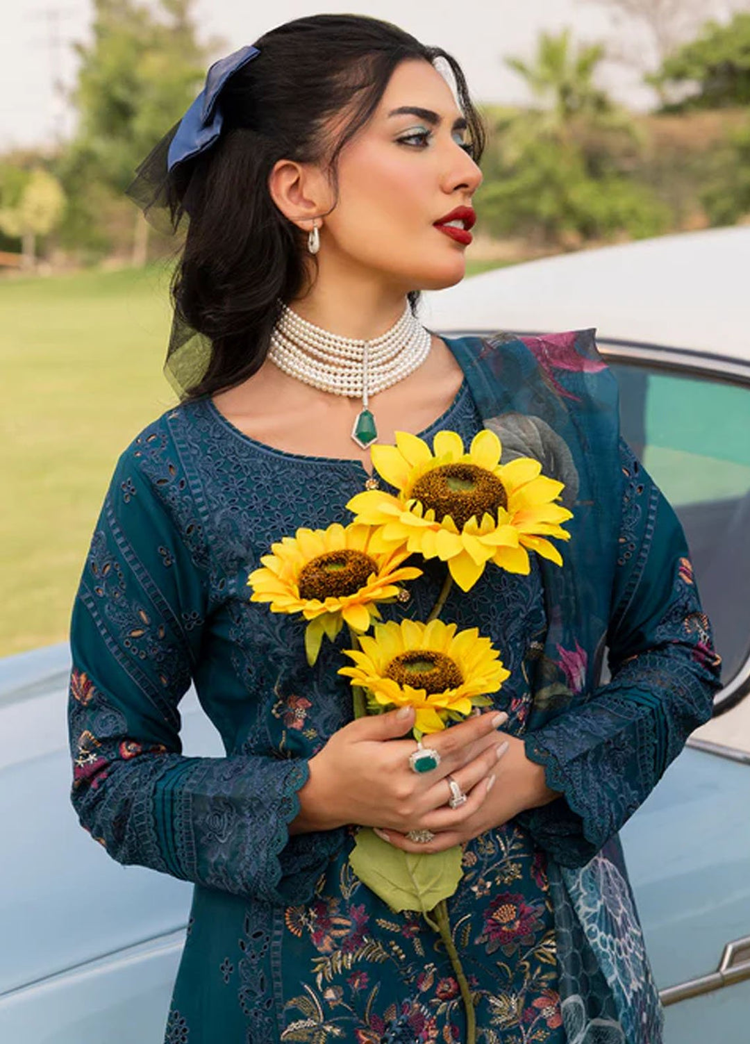 Imrozia Premium Pret Embroidered Cotton 3 Piece Suit IP-129 Amish