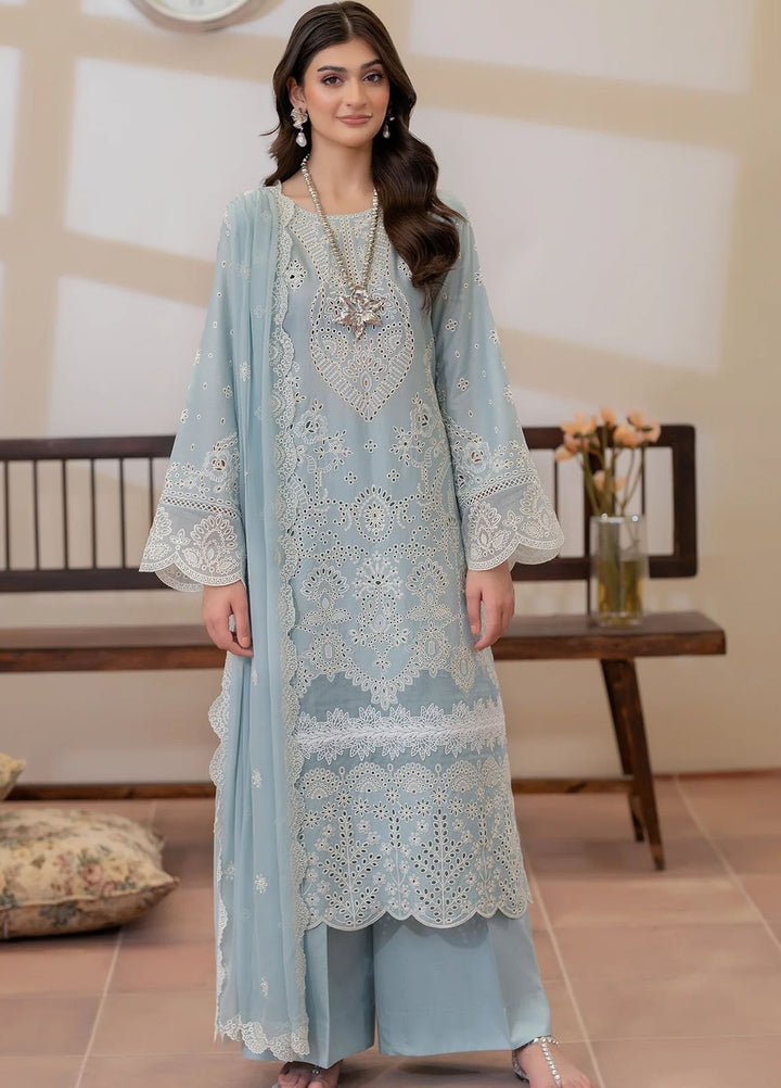 Imrozia Premium Pret Embroidered Lawn 3 Piece Suit IP-136 Tabeer