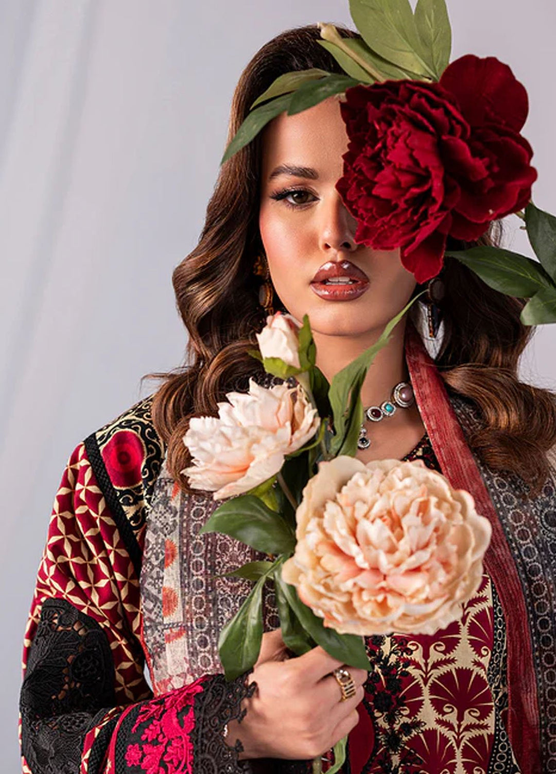 Imrozia Pret Printed Cotton 3 Piece Suit SP-60 Mehrunissa