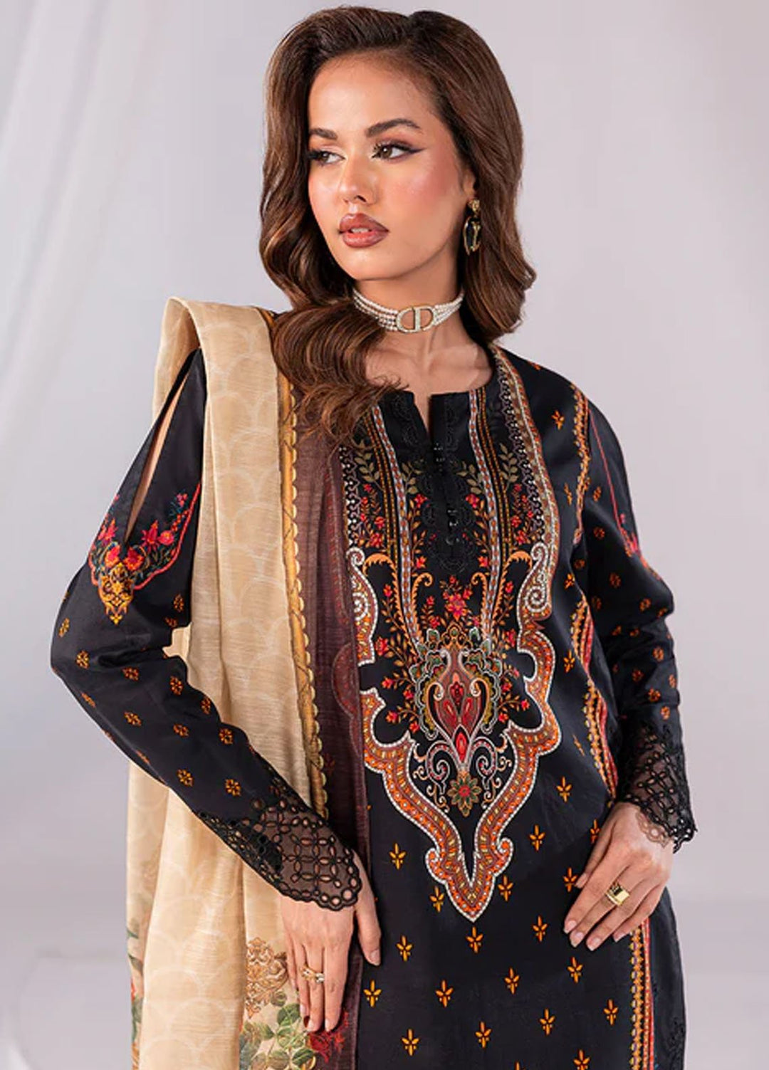 Imrozia Pret Printed Cotton 3 Piece Suit SP-63 Yusra