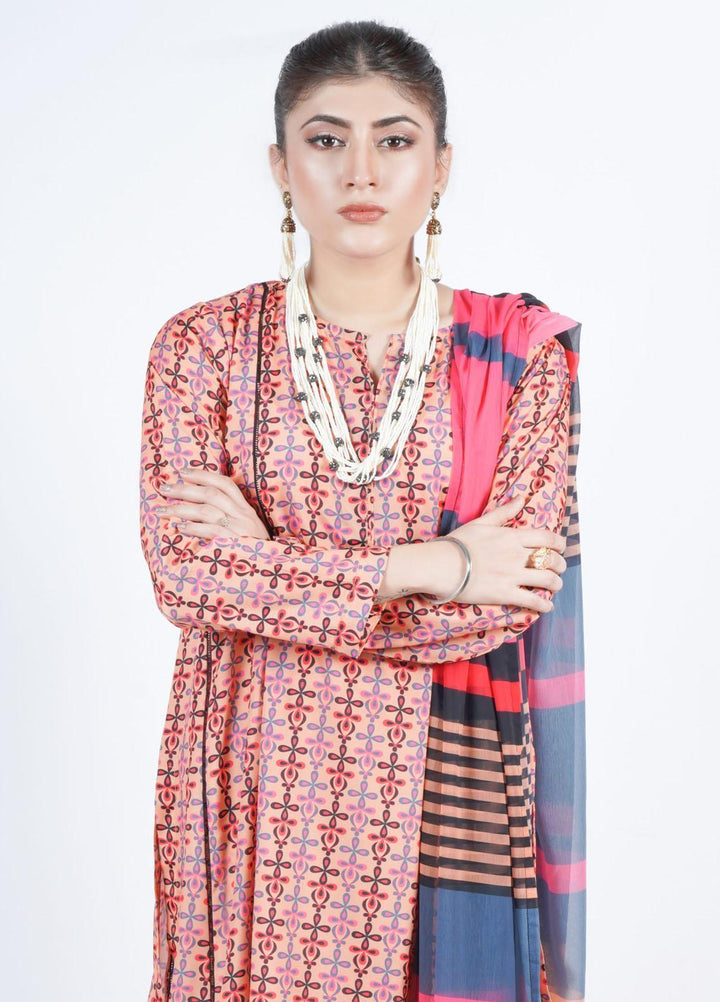 Vibgyor Fashion Pret Formal Silk 3 Piece Suit D2-C2-23S ZAIRA SKIN