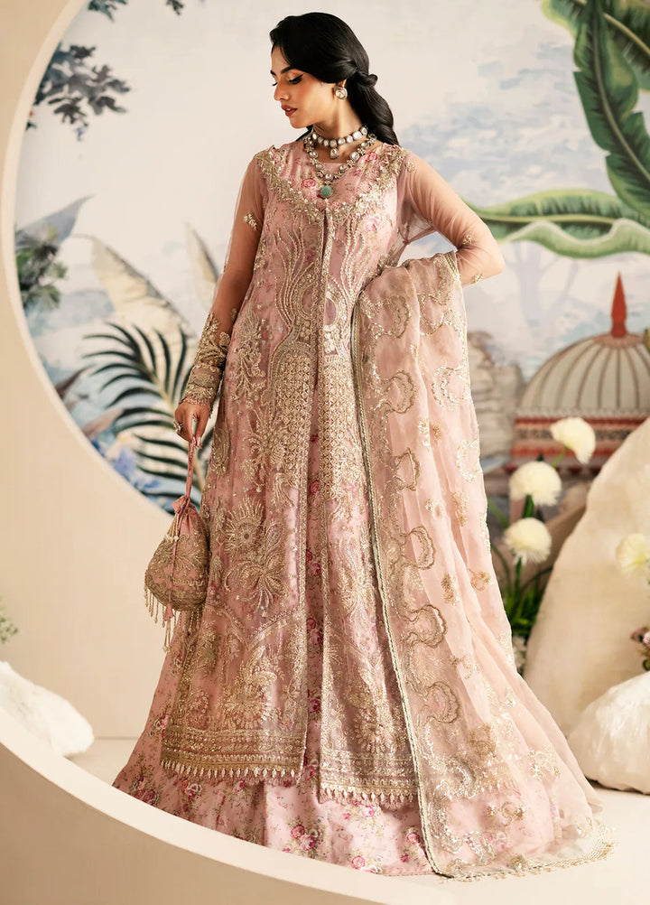 Inayat By AJR Embroidered Net Suit Unstitched 3 Piece AJR24I AFF-0 1 Begonia - Luxury Collection