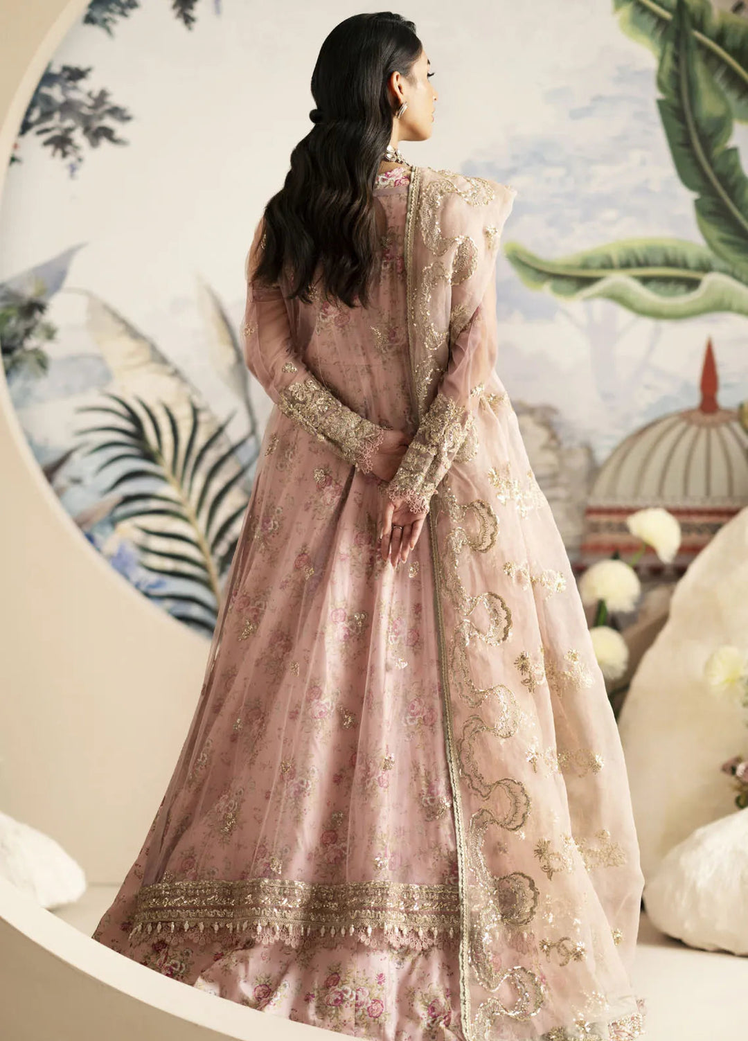 Inayat By AJR Embroidered Net Suit Unstitched 3 Piece AJR24I AFF-0 1 Begonia - Luxury Collection