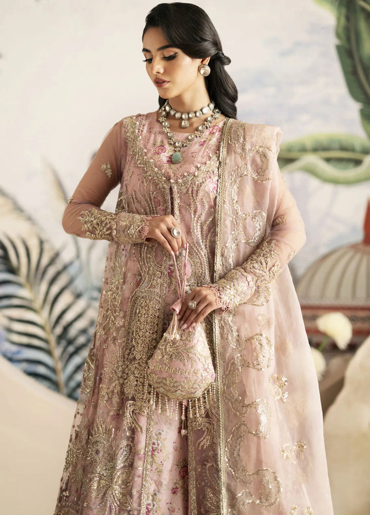 Inayat By AJR Embroidered Net Suit Unstitched 3 Piece AJR24I AFF-0 1 Begonia - Luxury Collection