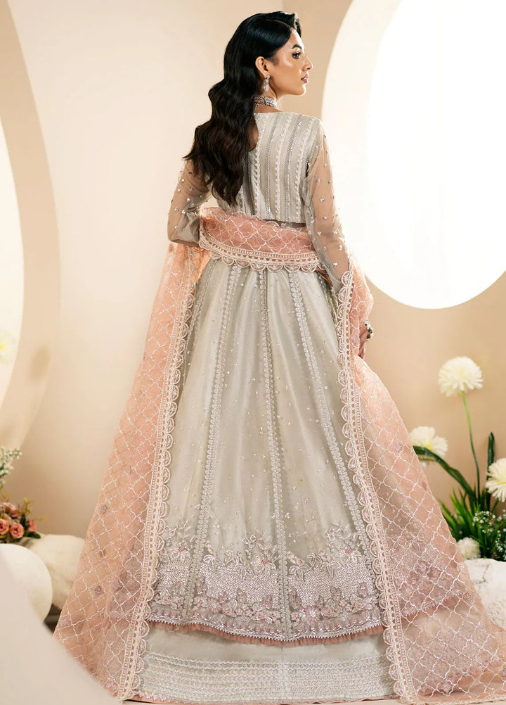 Inayat By AJR Embroidered Net Suit Unstitched 3 Piece AJR24I AFF-0 4 Magnolia - Luxury Collection