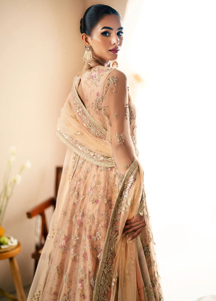 Inayat By AJR Embroidered Net Suit Unstitched 3 Piece AJR24I AFF-0 5 Daffodil - Luxury Collection