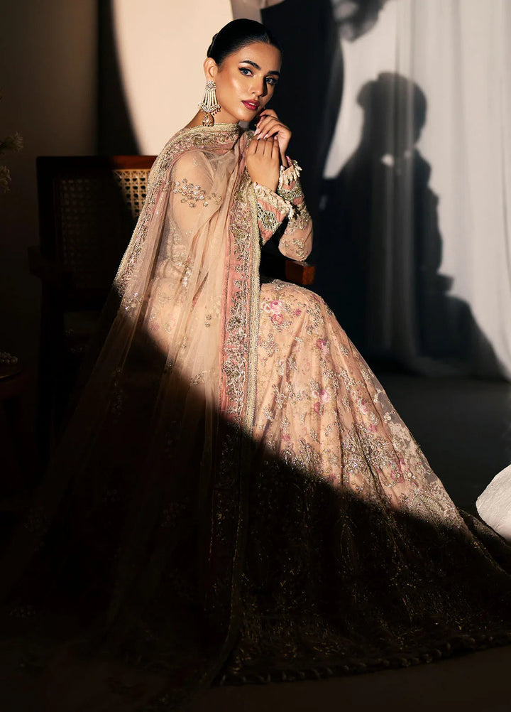 Inayat By AJR Embroidered Net Suit Unstitched 3 Piece AJR24I AFF-0 5 Daffodil - Luxury Collection