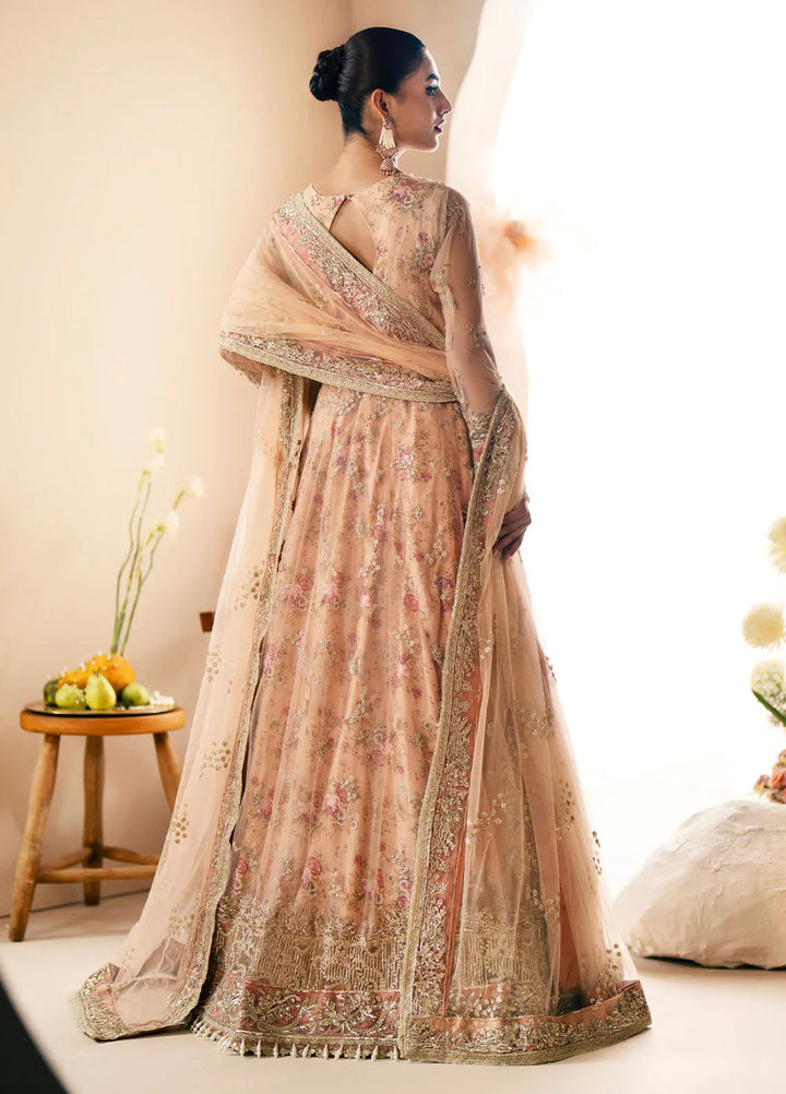 Inayat By AJR Embroidered Net Suit Unstitched 3 Piece AJR24I AFF-0 5 Daffodil - Luxury Collection