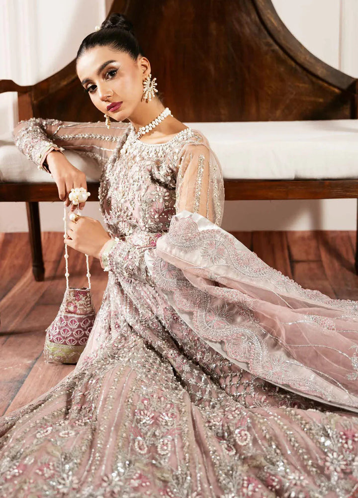 Inayat By Ajr Embroidered Net Suit Unstitched 3 Piece AJR24IWD-05 Rosabella - Formal Collection