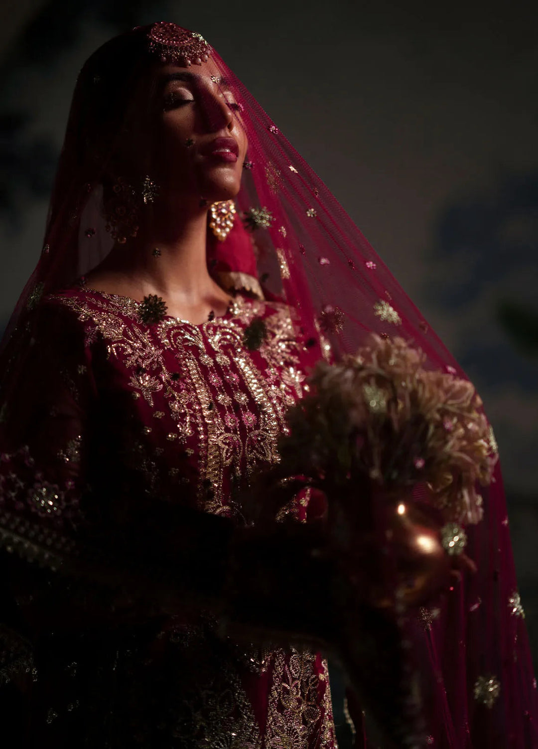 Inayat By AJR Embroidered Organza Suit Unstitched 3 Piece AJR24I AFF-0 6 Zinnia - Luxury Collection