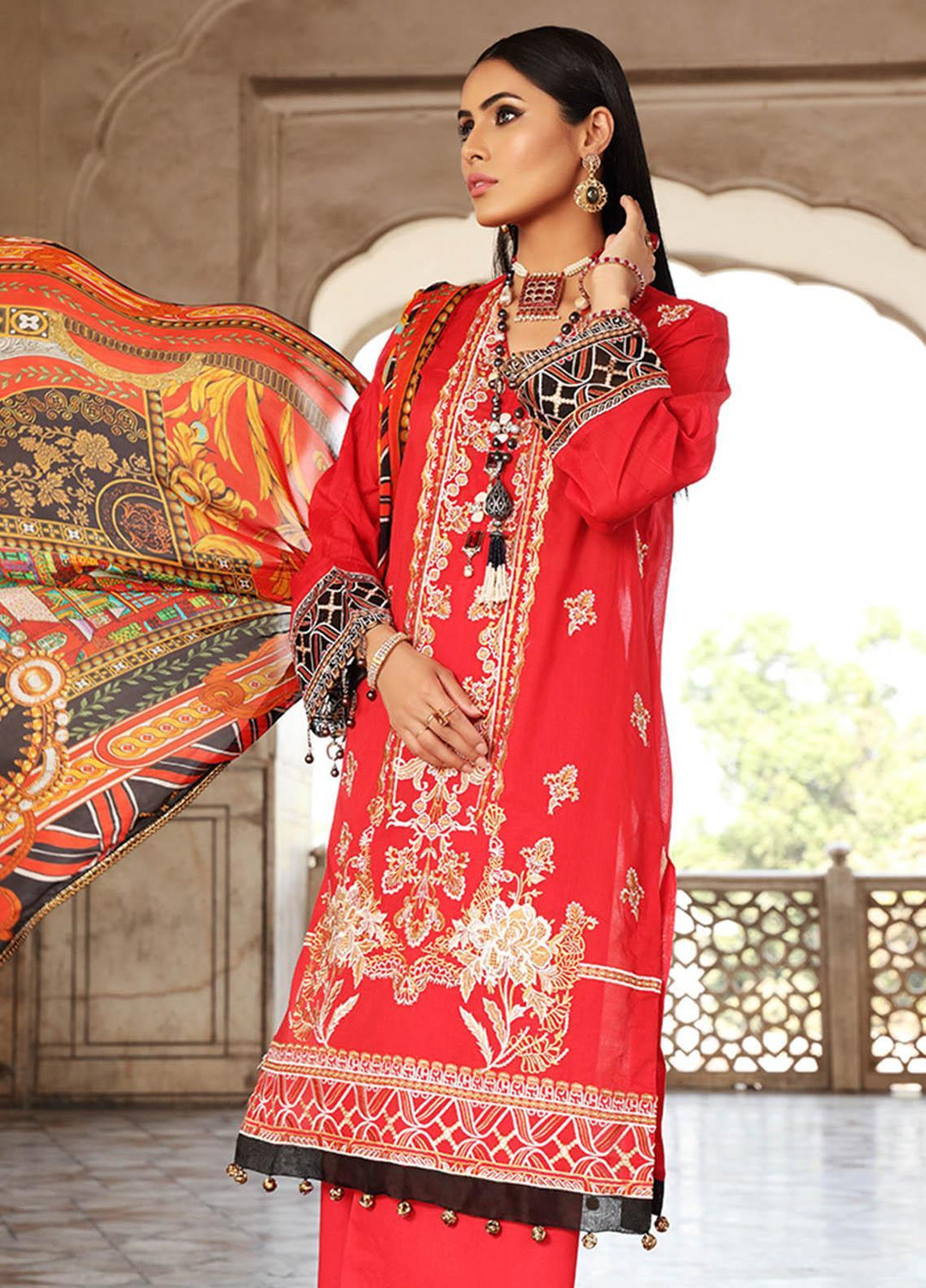 Inayat by Afsaneh Embroidered Lawn Suits Unstitched 3 Piece AFH21I AMARA - Eid Collection