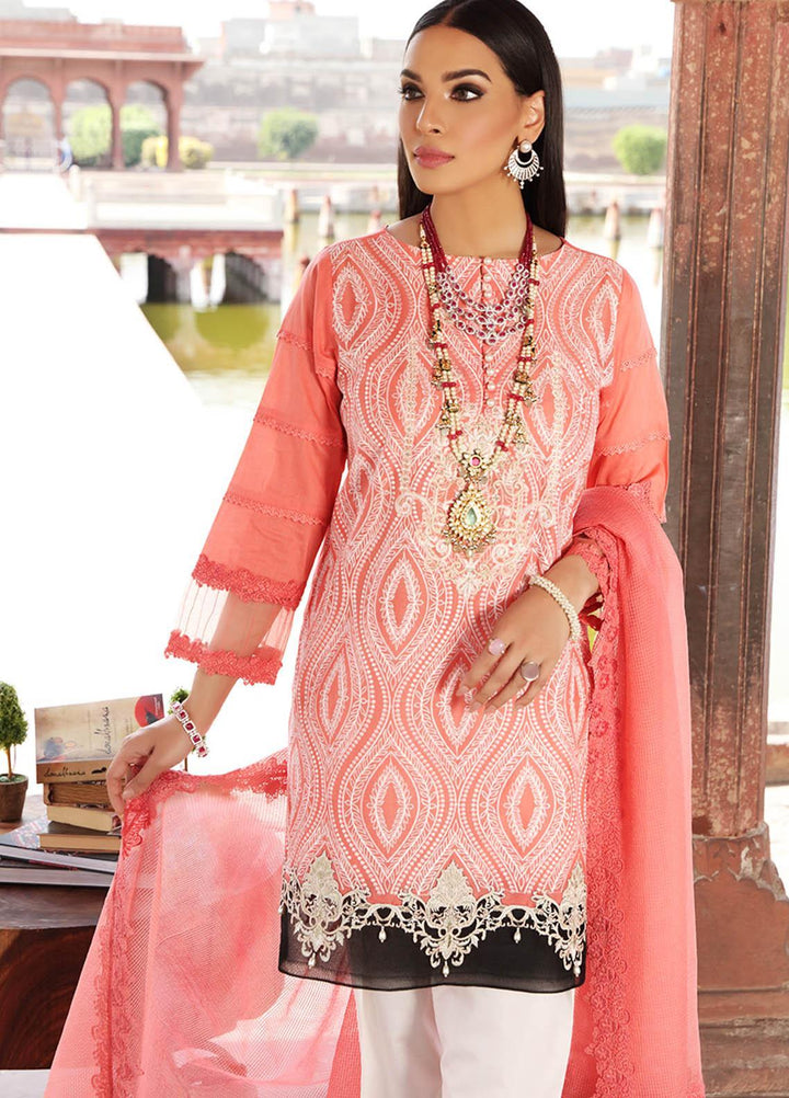 Inayat by Afsaneh Embroidered Lawn Suits Unstitched 2 Piece AFH21I AMEERA-B - Eid Collection