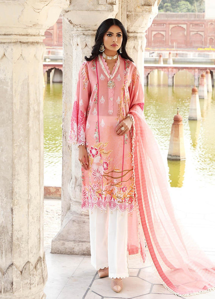 Inayat by Afsaneh Embroidered Lawn Suits Unstitched 3 Piece AFH21I AZRA-A - Eid Collection