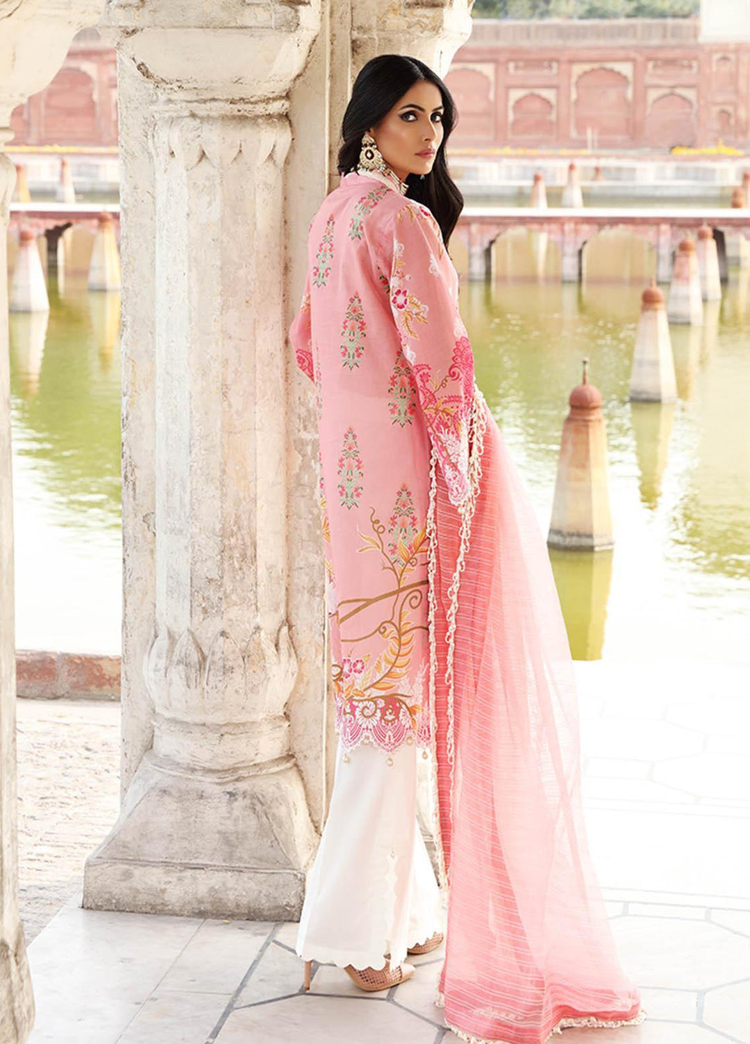 Inayat by Afsaneh Embroidered Lawn Suits Unstitched 3 Piece AFH21I AZRA-A - Eid Collection