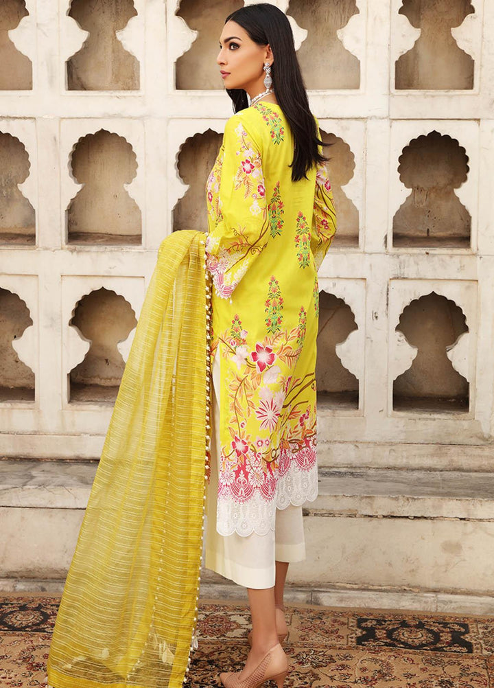 Inayat by Afsaneh Embroidered Lawn Suits Unstitched 3 Piece AFH21I AZRA-B - Eid Collection
