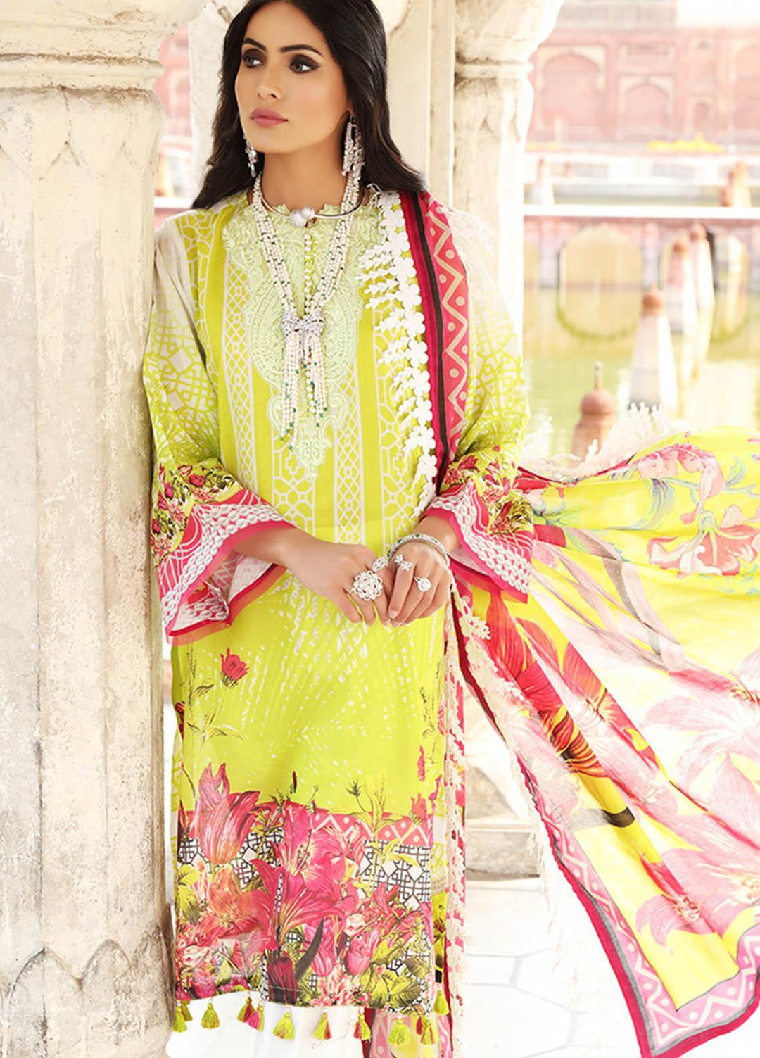Inayat by Afsaneh Embroidered Lawn Suits Unstitched 3 Piece AFH21I HIFZA - Eid Collection