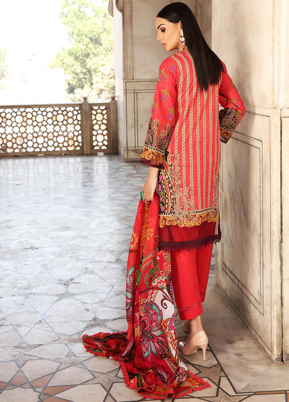 Inayat by Afsaneh Embroidered Lawn Suits Unstitched 3 Piece AFH21I MEHAK - Eid Collection