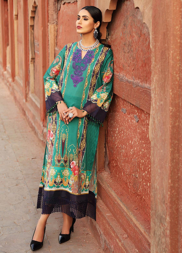 Inayat by Afsaneh Embroidered Lawn Suits Unstitched 2 Piece AFH21I NAAZ-A - Eid Collection