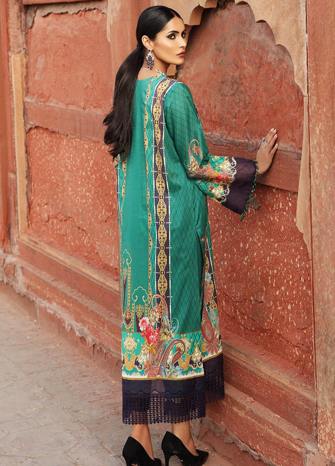 Inayat by Afsaneh Embroidered Lawn Suits Unstitched 2 Piece AFH21I NAAZ-A - Eid Collection