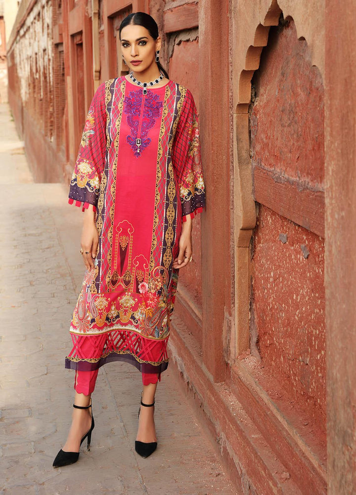 Inayat by Afsaneh Embroidered Lawn Suits Unstitched 2 Piece AFH21I NAAZ-B - Eid Collection