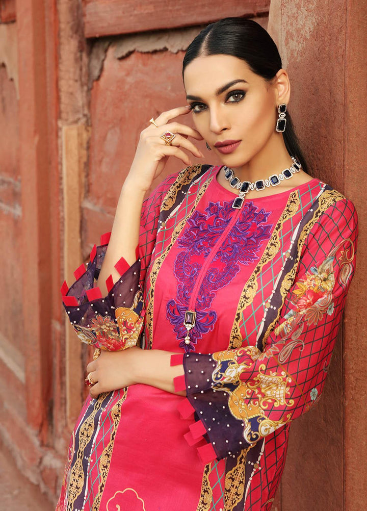 Inayat by Afsaneh Embroidered Lawn Suits Unstitched 2 Piece AFH21I NAAZ-B - Eid Collection