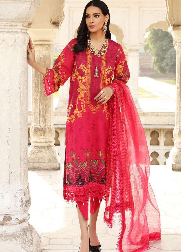 Inayat by Afsaneh Embroidered Lawn Suits Unstitched 3 Piece AFH21I NAZLI - Eid Collection