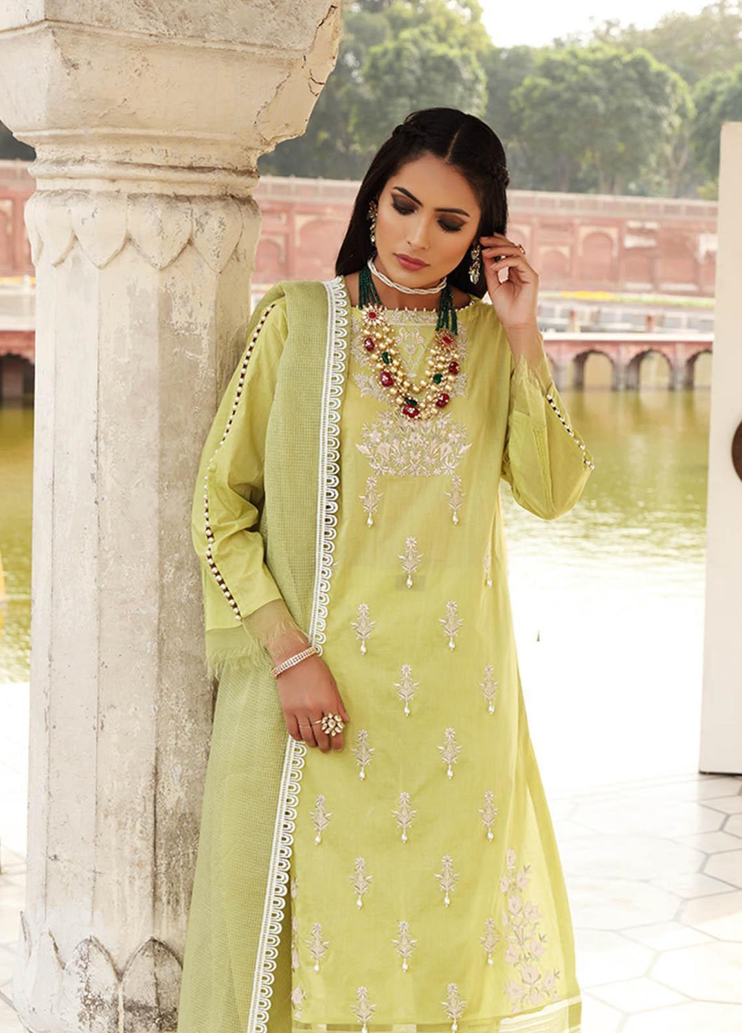 Inayat by Afsaneh Embroidered Lawn Suits Unstitched 2 Piece AFH21I REMA-A - Eid Collection