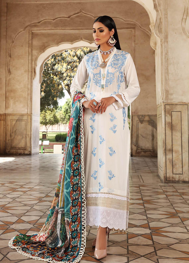 Inayat by Afsaneh Embroidered Lawn Suits Unstitched 3 Piece AFH21I SAWERA - Eid Collection