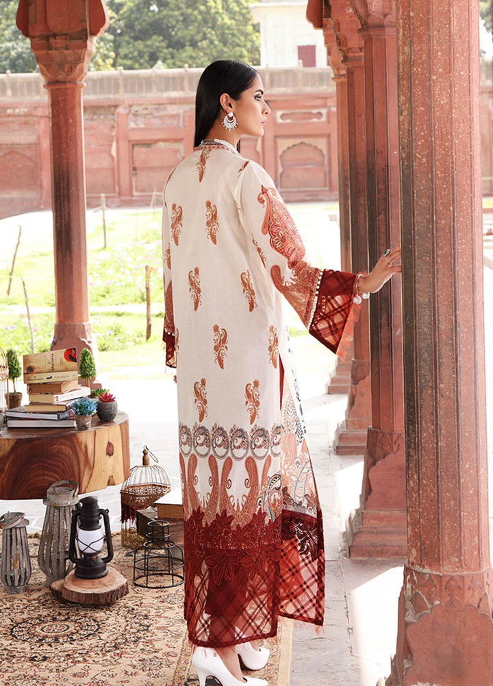Inayat by Afsaneh Embroidered Lawn  Unstitched Kurti AFH21I SEHAR-A - Eid Collection