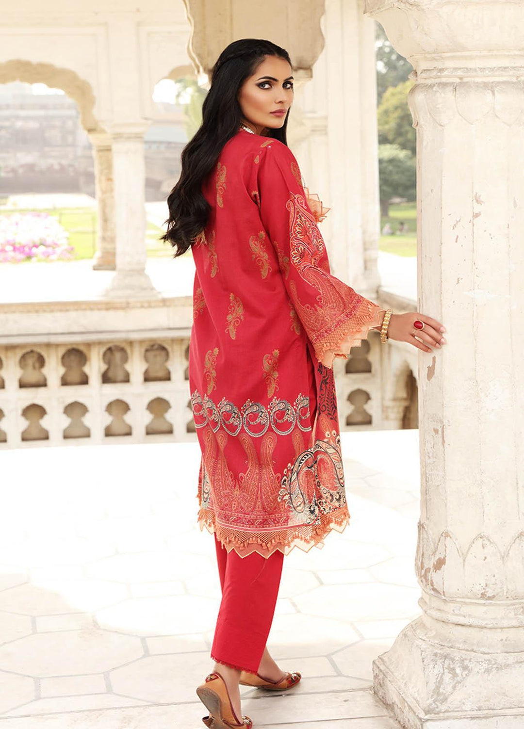 Inayat by Afsaneh Embroidered Lawn  Unstitched Kurti AFH21I SEHAR-B - Eid Collection