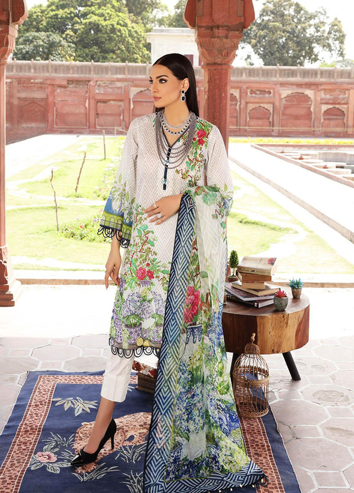Inayat by Afsaneh Embroidered Lawn Suits Unstitched 2 Piece AFH21I SOHANA-A - Eid Collection