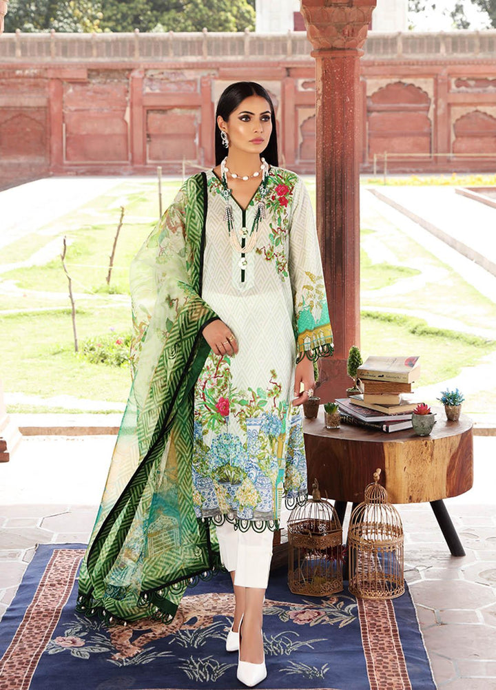 Inayat by Afsaneh Embroidered Lawn Suits Unstitched 2 Piece AFH21I SUHANA-B - Eid Collection