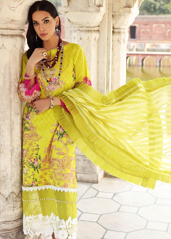 Inayat by Afsaneh Embroidered Lawn Suits Unstitched 2 Piece AFH21I SUHAYE-A - Eid Collection