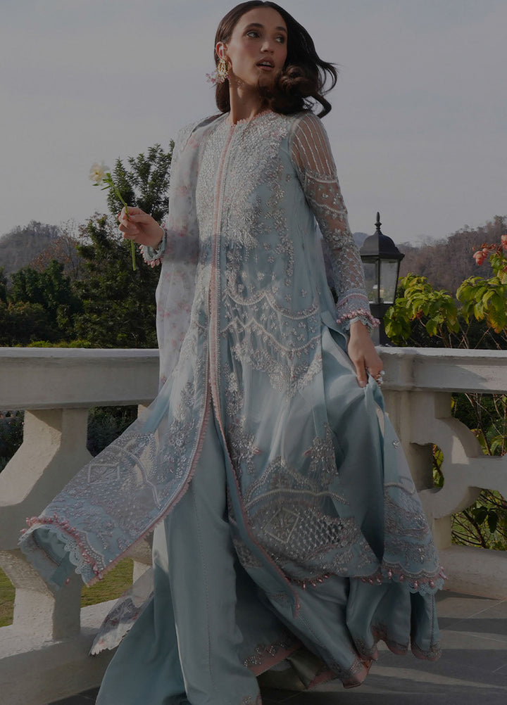 Inayat Embroidered Net Suits Unstitched 3 Piece INT25UF INFF-06 Kylon - Formals Collection