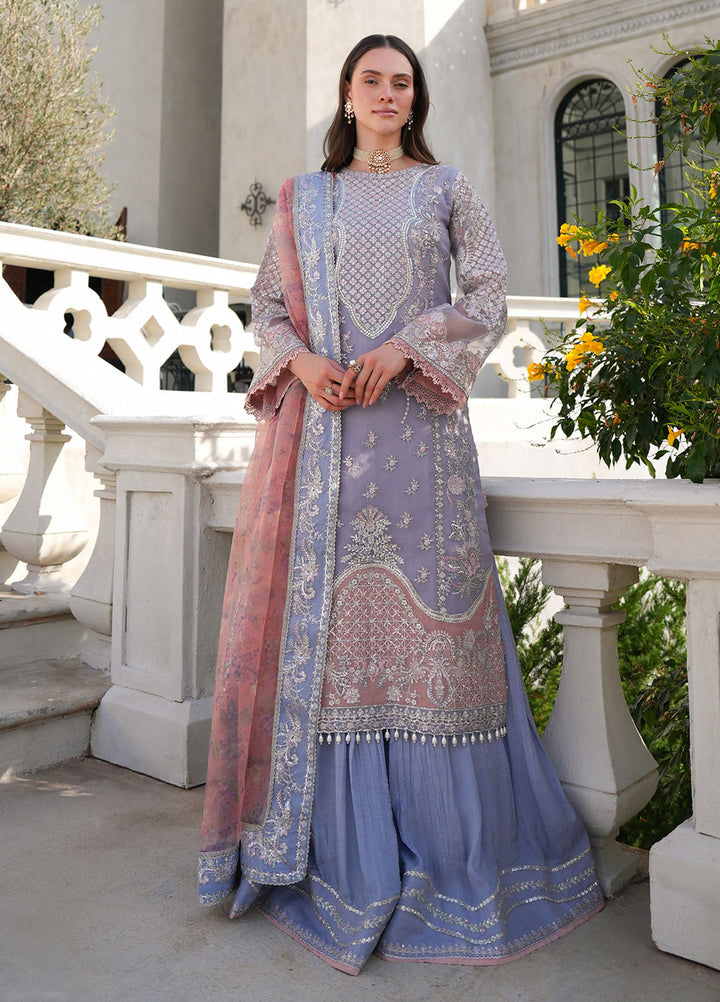 Inayat Embroidered Organza Suits Unstitched 3 Piece INT25UF INFF-05 Liza - Formals Collection