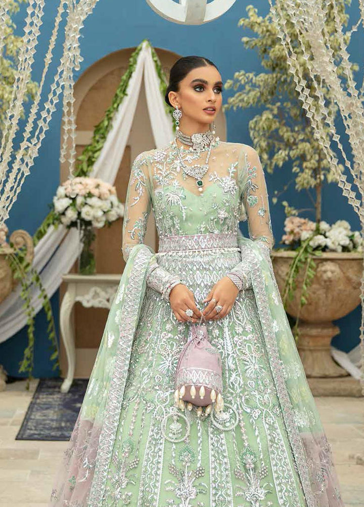 Inayat Embroidered Net Suits Unstitched 4 Piece IN21LW ILW-01 LILY - Luxury Formals Collection